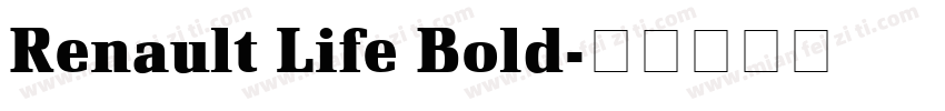 Renault Life Bold字体转换